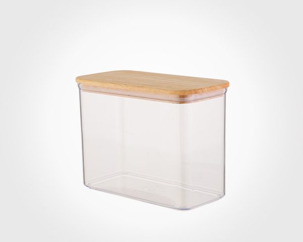 بانکه مستطیل1.8 لیتر سارینا درب چوبی سایز 2